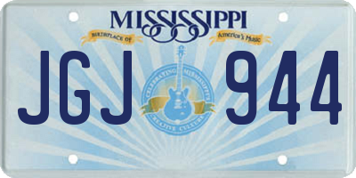 MS license plate JGJ944