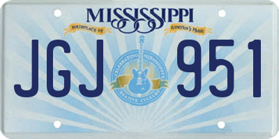 MS license plate JGJ951