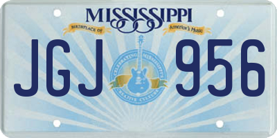MS license plate JGJ956