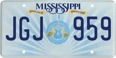 MS license plate JGJ959