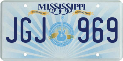 MS license plate JGJ969