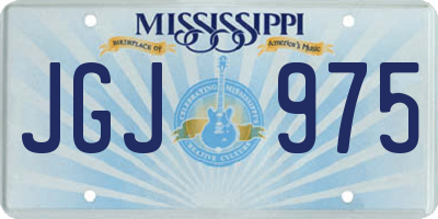 MS license plate JGJ975