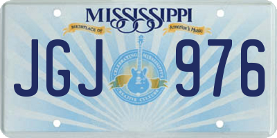 MS license plate JGJ976