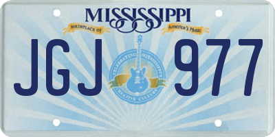 MS license plate JGJ977
