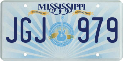 MS license plate JGJ979