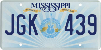 MS license plate JGK439
