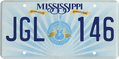 MS license plate JGL146