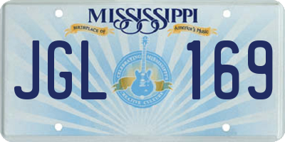 MS license plate JGL169