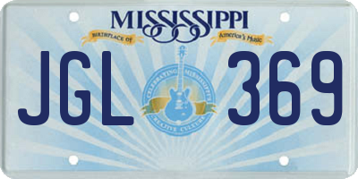 MS license plate JGL369