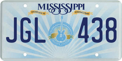 MS license plate JGL438