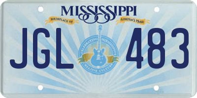 MS license plate JGL483