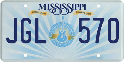 MS license plate JGL570