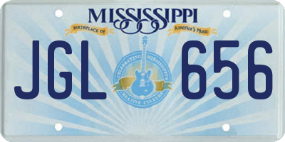 MS license plate JGL656