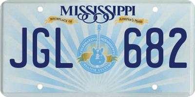 MS license plate JGL682