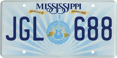 MS license plate JGL688