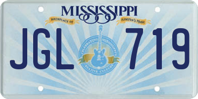 MS license plate JGL719