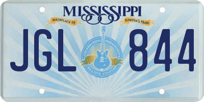 MS license plate JGL844