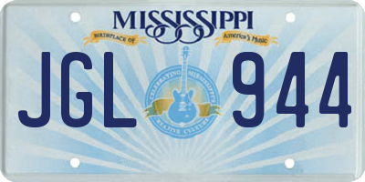 MS license plate JGL944