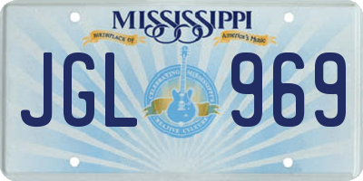 MS license plate JGL969