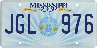 MS license plate JGL976