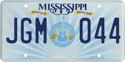 MS license plate JGM044