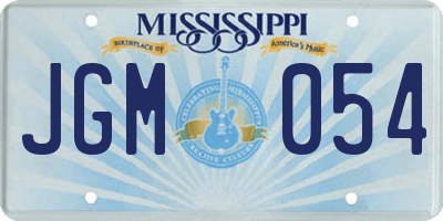 MS license plate JGM054