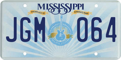 MS license plate JGM064