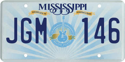 MS license plate JGM146