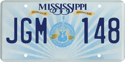 MS license plate JGM148