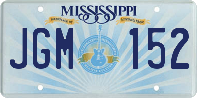 MS license plate JGM152