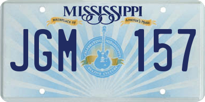 MS license plate JGM157