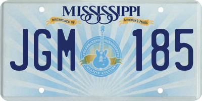 MS license plate JGM185
