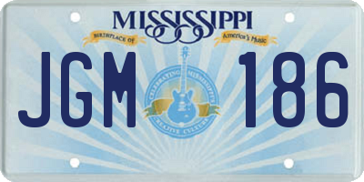 MS license plate JGM186