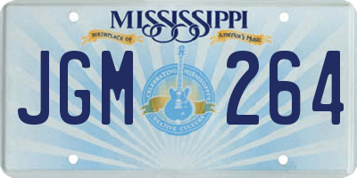 MS license plate JGM264
