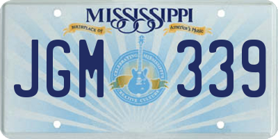 MS license plate JGM339