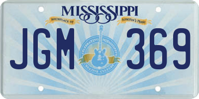 MS license plate JGM369