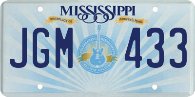 MS license plate JGM433