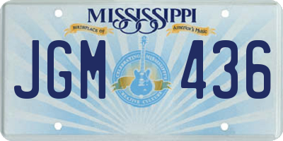 MS license plate JGM436