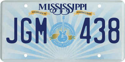 MS license plate JGM438