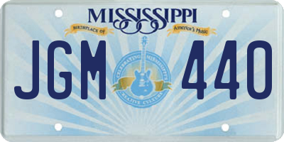 MS license plate JGM440