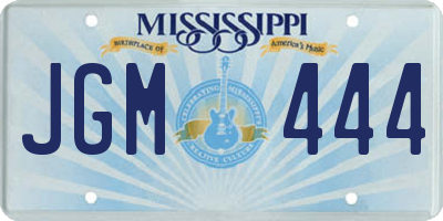 MS license plate JGM444