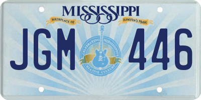 MS license plate JGM446