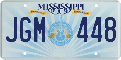 MS license plate JGM448