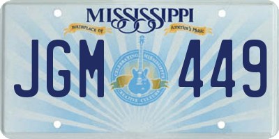 MS license plate JGM449