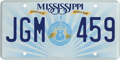 MS license plate JGM459