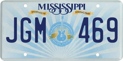 MS license plate JGM469