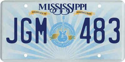 MS license plate JGM483