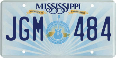 MS license plate JGM484