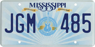 MS license plate JGM485