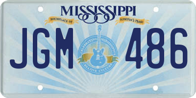MS license plate JGM486